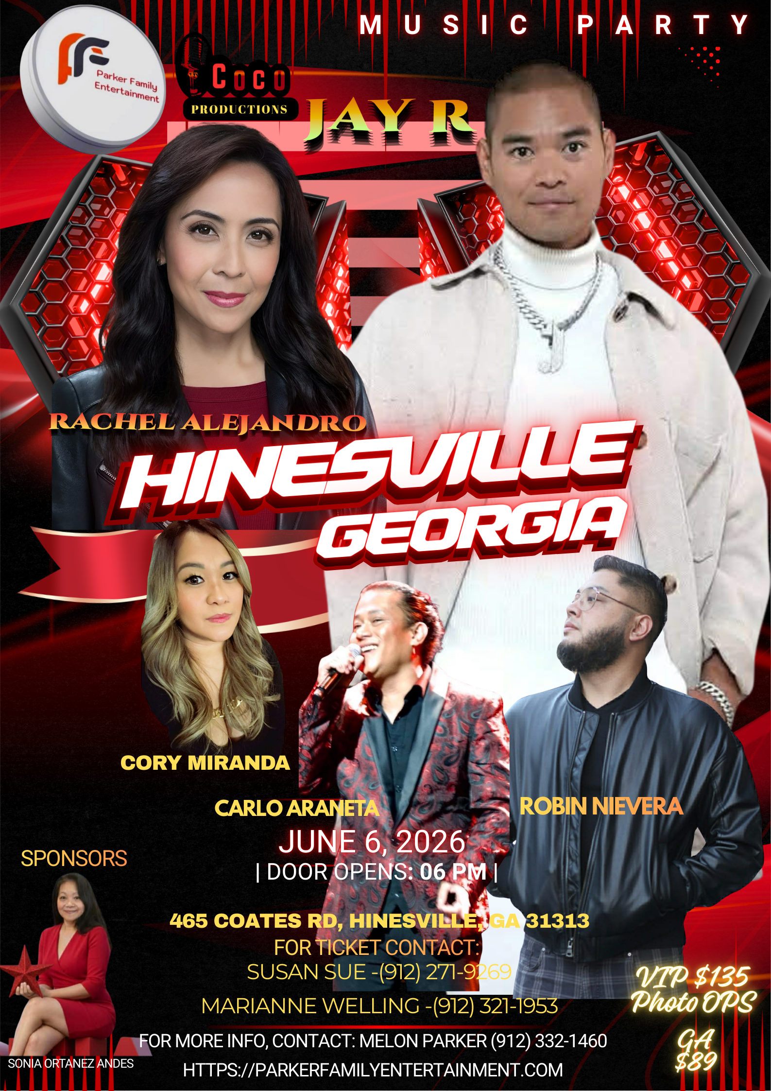 🎶 Hinesville Music Party 2026 – Live OPM Concert in Hinesville, Georgia