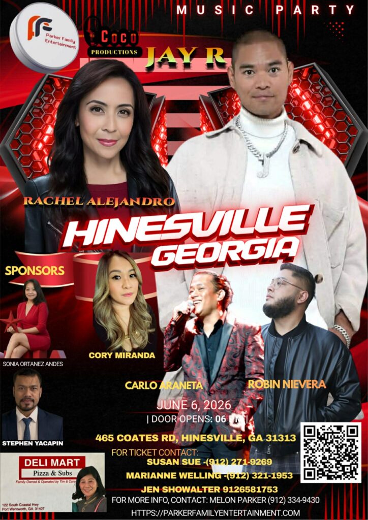 🎶 Hinesville Music Party 2026 – Live OPM Concert in Hinesville, Georgia