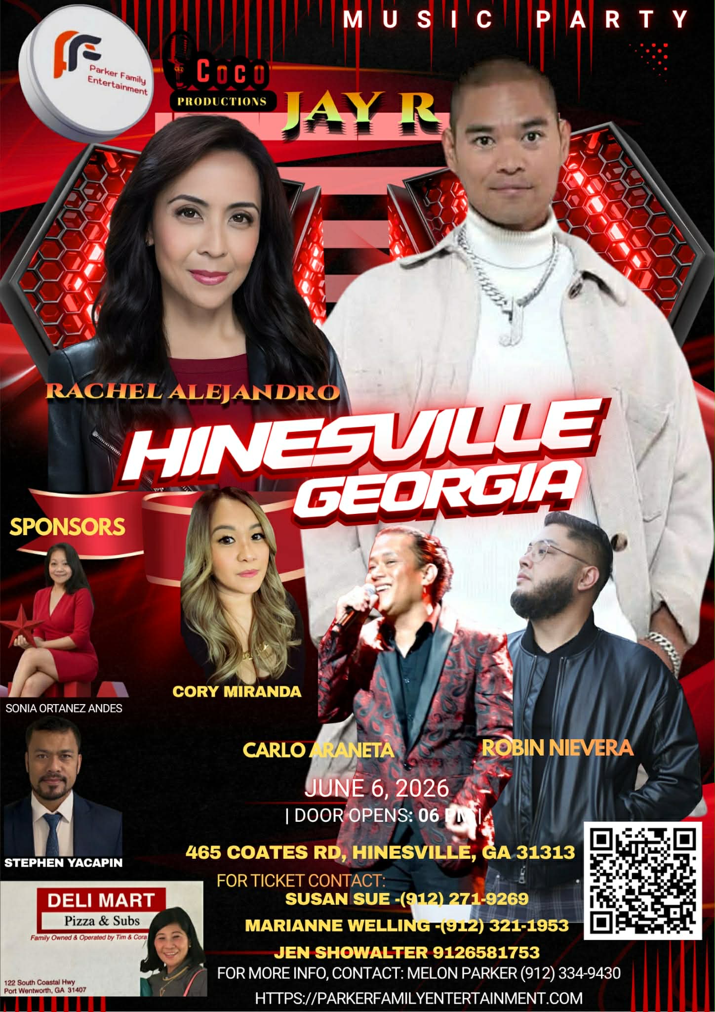 🎶 Hinesville Music Party 2026 – Live OPM Concert in Hinesville, Georgia